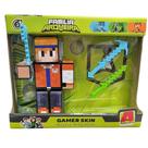 Boneco Hey Davi com Acessórios Família Arqueira Gamer Skin 15 cm Algazarra Boneco Hey Davi com Acessórios Família Arqueira Gamer Skin 15 cm Algazarra