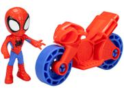 Boneco Homem-Aranha Spidey 6cm com Moto