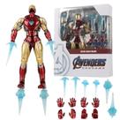 Boneco Homem De Ferro Iron Man Articulado Vingadores Marvel Action Figure Colecionavel com Acessorios
