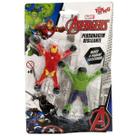 Boneco Huck e Homem de Ferro Desliza na Parede Marvel Toyng