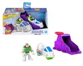 Boneco Imaginext Com Lançador Espaçonave Do Buzz Lightyear - Disney Toy Story 5 - Boneco e Veiculo - Mattel - JKW29