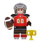 Boneco jogador nfl futebol americano bloco de montar