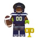 Boneco jogador nfl futebol americano bloco de montar