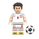 Boneco lewandowski jogador futebol polonia copa do mundo fifa bloco de montar