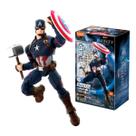 Boneco Marvel Champion Capitão América - Blokees