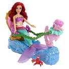 Boneco Mattel Disney Ariel s Chariot HXV70 Boneco Mattel Disney Ariel s Chariot HXV70
