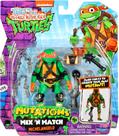 Boneco Michelangelo de 10cm Mix 'N Match - As Tartarugas Ninja