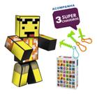Boneco Minecraft Mel Problems Streamer 25 Cm Algazarra original