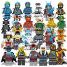 Boneco Minifigura Ninjago kit 24 Personagens (Heróis e Vilões)