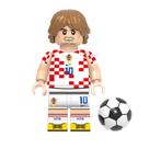 Boneco modric jogador futebol croacia copa do mundo fifa bloco de montar