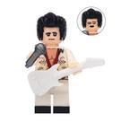 Boneco musica cantor pop rock bloco de montar