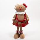 Boneco Natal Decoração Biscoito Ginger Enfeite De Mesa 28cm