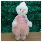 Boneco Natal Menina Boneco De Neve Rosa Natalina 43cm Boneco Natal Menina Boneco De Neve Rosa Natalina 43cm