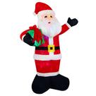 Boneco Papai Noel Inflável Gigante Natal Enfeite 2,44m Bivolt Decoração