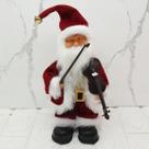 Boneco Papai Noel Musical Com Movimentos Enfeite Natal 28cm