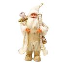 Boneco Papai Noel Roupa Branca - 60cm - Decoração Natalina Enfeite de Natal