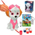 Boneco Patrulha Canina Skye Para Colorir E Pintar Didático Elka e Revistinha de Colorir