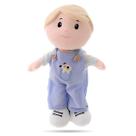 Boneco Pelúcia Plush Infantil Menino Pano Gael Antialérgico e Lavável Naninha Presente