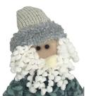 Boneco Pelúcia Sentado Xadrez Cinza