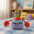 Boneco Pelúcia Seu Siriguejo Do Bob Esponja 25cm Cor Vermelho