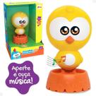Boneco Pintinho Amarelinho Turma Galinha Pintadinha com Copo Personalizado e Revista de colorir Elka