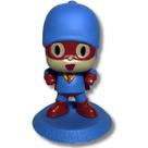 Boneco Pocoyo De Vinil Macio Versão Super Herói Brinquedo Infantil Coleção Temática Produto Oficial