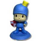 Boneco Pocoyo Vinil Articulado Cavaleiro Versão Príncipe Coleção Temática Cardoso Toys Brinquedo Infantil Indicação 18Meses