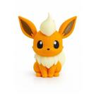 Boneco Pokémon Flareon 3D Evolução de Fogo do Eevee - Action Figure - Colecionável Impressão 3D em Alta Qualidade