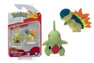 Boneco Pokémon Larvitar e Cyndaquil Battle Figure Pack Wicked Cool Toys Sunny