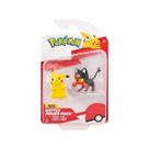 Boneco Pokémon Pikachu + Litten Colecionável Sunny - 3422