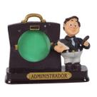 Boneco Profissional Administrador c/Porta Foto Decoração 8cm