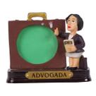Boneco Profissional Advogada c/Porta Foto Decoração 8cm