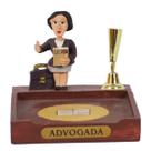 Boneco Profissional Advogada P/ Papel e Caneta 8cm Boneco Profissional Advogada P/ Papel e Caneta 8cm