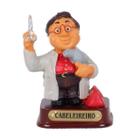 Boneco Profissional Cabeleireiro Miniatura Decoração 8cm