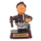Boneco Profissional Decorador Miniatura Decoração 8cm