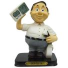 Boneco Profissional Dentista Homem Miniatura Decoração 14cm