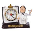 Boneco Profissional Enfermeiro Miniatura C/ Relógio 8 Cm