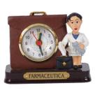 Boneco Profissional Farmacêutica Miniatura Com Relógio 8Cm