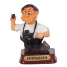 Boneco Profissional Fotografo Miniatura Decoração 8cm