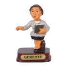 Boneco Profissional Gerente Mulher Miniatura Decoração 8cm