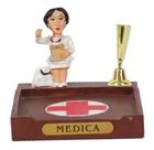 Boneco Profissional Medica P/ Papel e Caneta 8cm Boneco Profissional Medica P/ Papel e Caneta 8cm