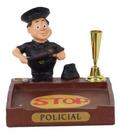 Boneco Profissional Policial P/ Caneta Decoração 8cm