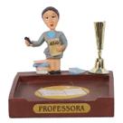 Boneco Profissional Professora P/ Papel e Caneta 8cm