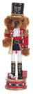Boneco Quebra Nozes Teddy em Madeira Enfeite de Natal 38cm