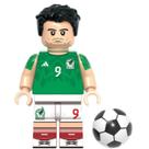 Boneco raul jimenez jogador futebol mexico copa do mundo fifa bloco de montar