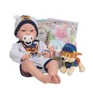 Boneco Reborn Bebê Lucca Realista 43cm Com Itens Pelúcia Boneco Reborn Bebê Lucca Realista 43cm Com Itens Pelúcia