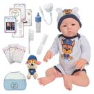 Boneco Reborn Bebê Masculino Realista 48cm Enxoval Completo