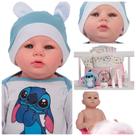 Boneco Reborn Bebê Recém Nascido Com Roupa Stitch Pelúcia