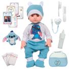 Boneco Reborn Bebê Stitch Enxoval Completo 46cm Pode Banho