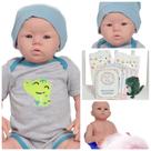 Boneco Reborn Masculino Olhos Azuis 48cm Jacarezinho